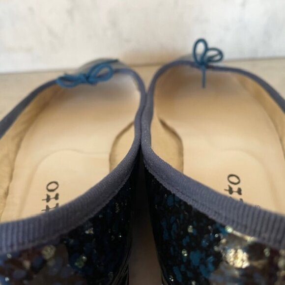 REPETTO PARIS Cendrillon AD Blue Ballet Flats Navy Tattoo 38 - Picture 9 of 17